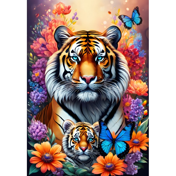 Puzzle Tigar - kolekcija Majčina ljubav