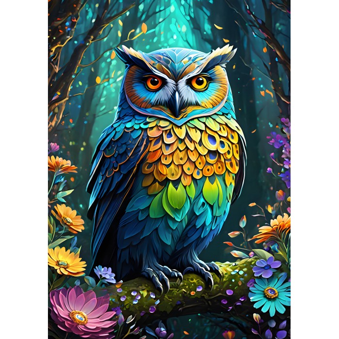 Puzzle Blue Owl