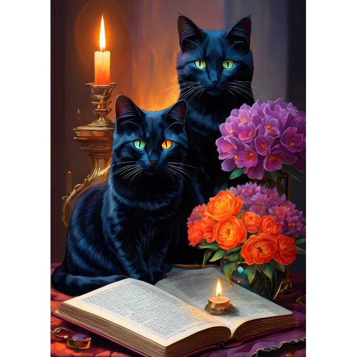 Puzzle Black Cats