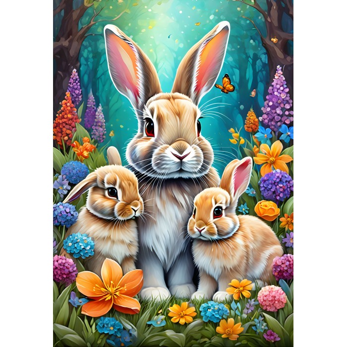 Puzzle Spring Bunnies