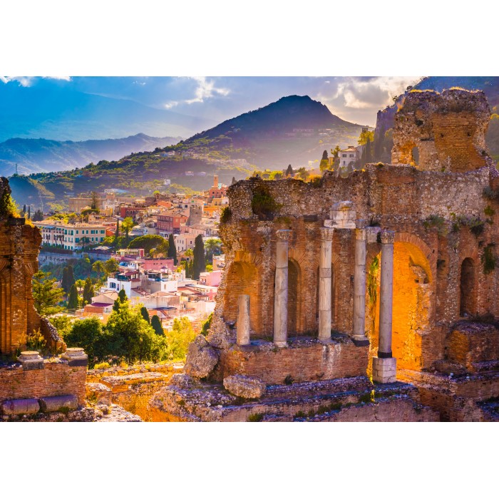 Puzzle Antičko pozorište u Taormini, Italija