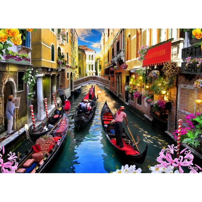 Puzzle Venecijanski gondolijeri