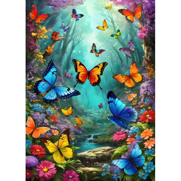 Puzzle Oblaci leptira