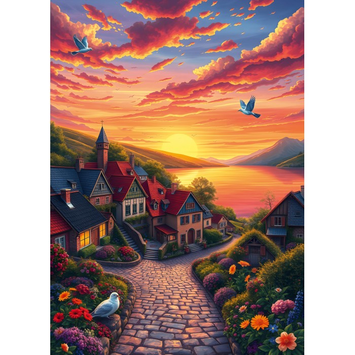 Puzzle Pogled na jezero