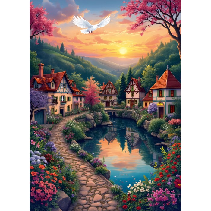 Puzzle Selo na obali