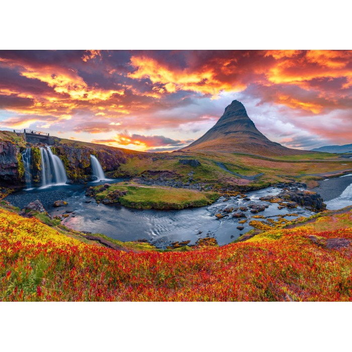 Puzzle Vodopad Kirkjufellsfoss - Island