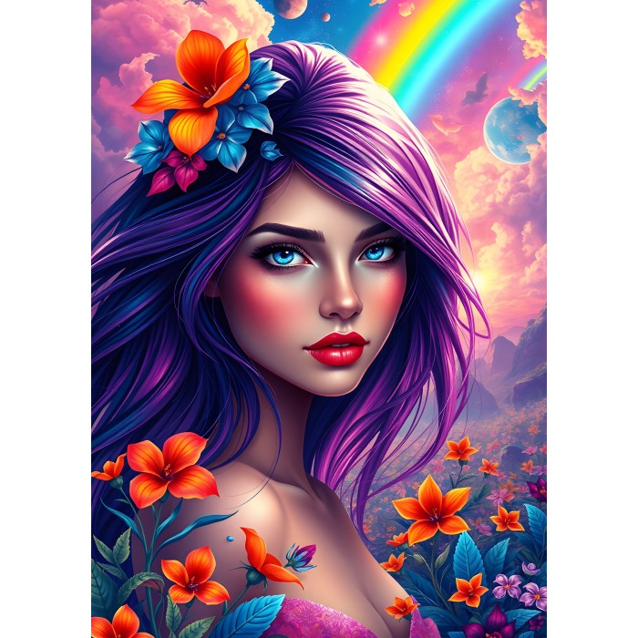 Puzzle Djevojka duge