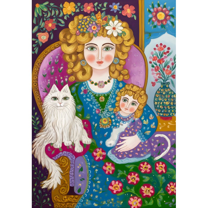 Puzzle Dama sa zlatnom kosom