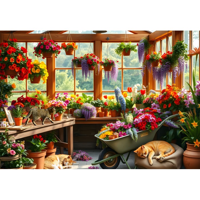 Puzzle Popodnevni san u stakleniku