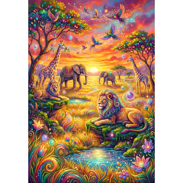 Puzzle Životinje savane