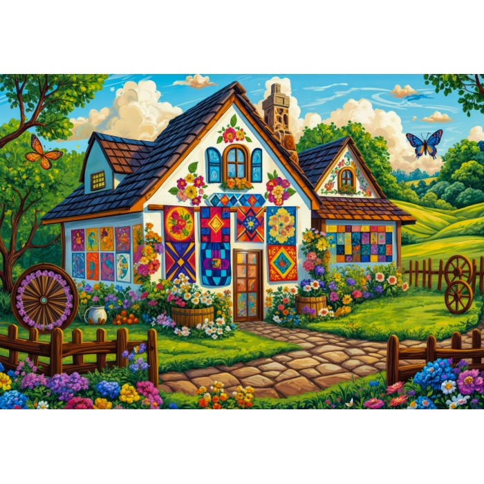 Puzzle Quilt House