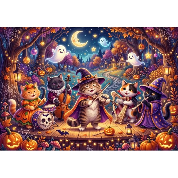 Puzzle Halloween zabava