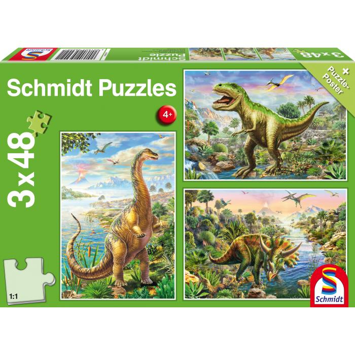 3 puzzle - Avanture s dinosaurima