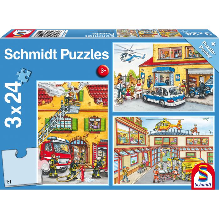 3 puzzle - Vatrogasci i policija