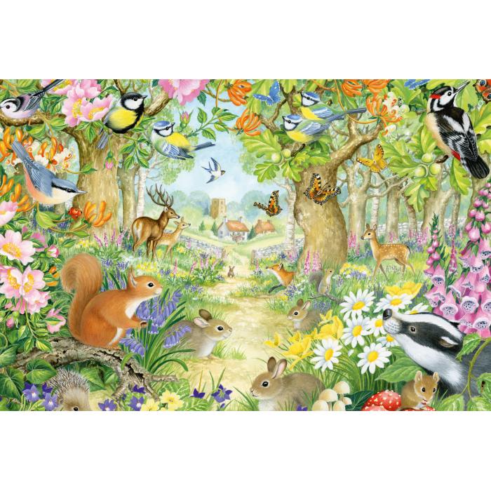 Puzzle Životinje u šumi