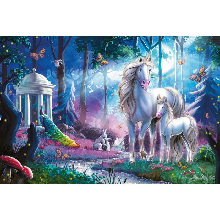 Puzzle Kobila jednoroga sa ždrebetom