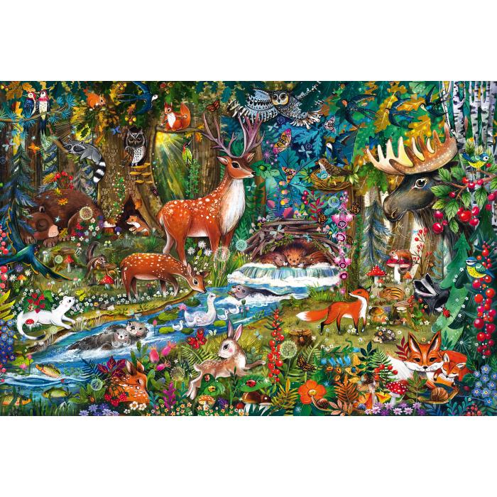 Puzzle Šumske životinje