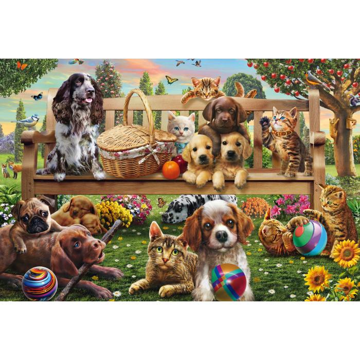 Puzzle Psi i mačke