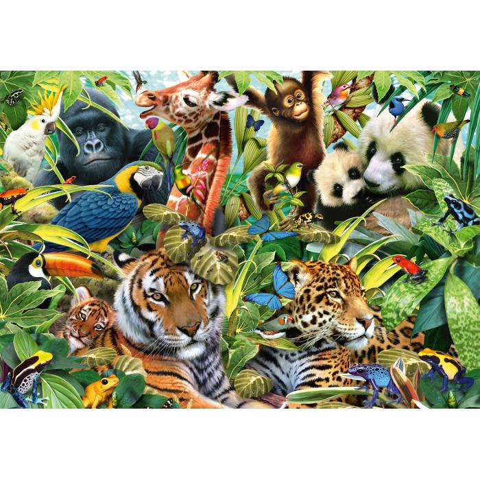 Puzzle Šareni životinjski svijet