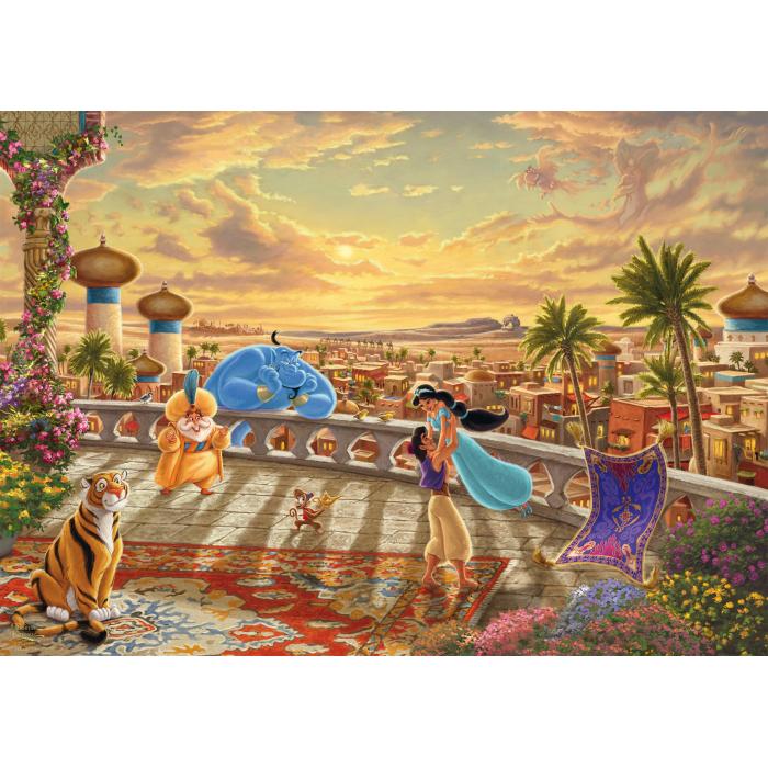 Puzzle Disney - Jasmine - Ples u pustinji na zalasku sunca