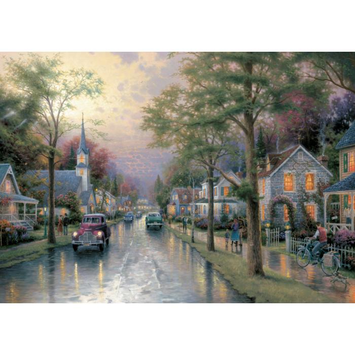 Puzzle Jutro u malom gradu