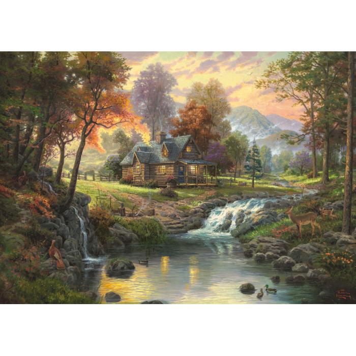 Puzzle Kućica pored potoka