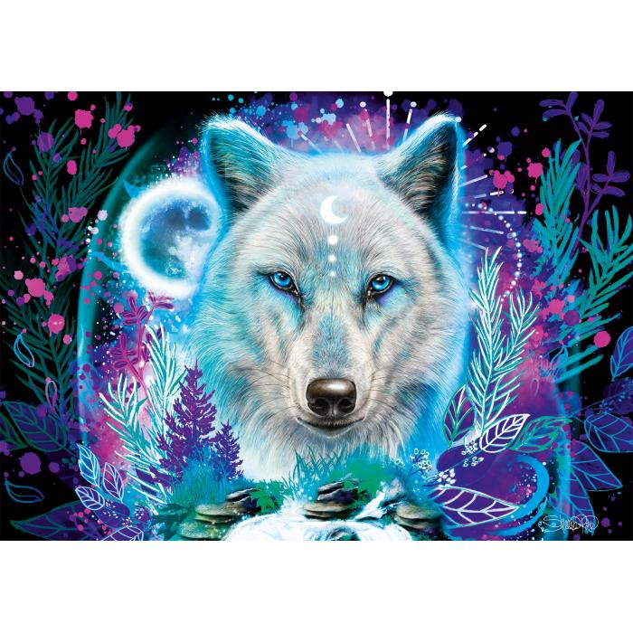 Puzzle Neonski arktički vuk