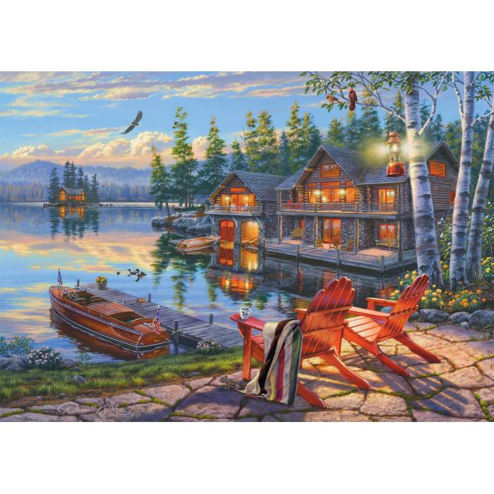 Puzzle Obala jezera Loon Lake, New York