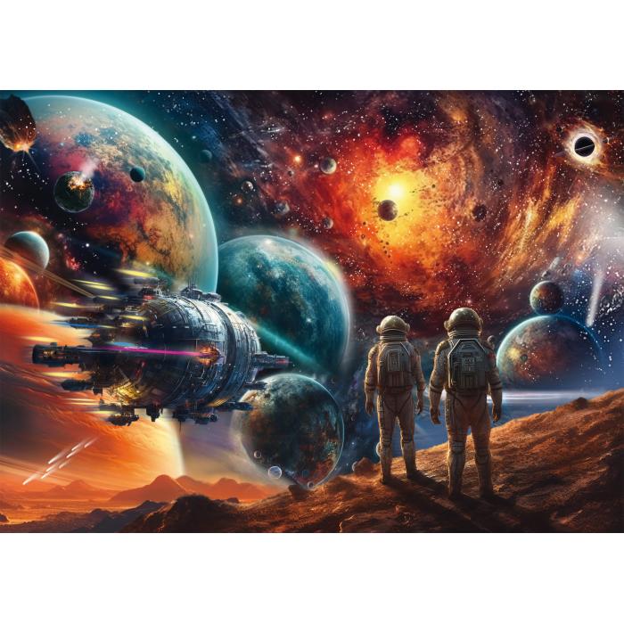 Puzzle Kosmičko šarenilo, putovanje u svemir