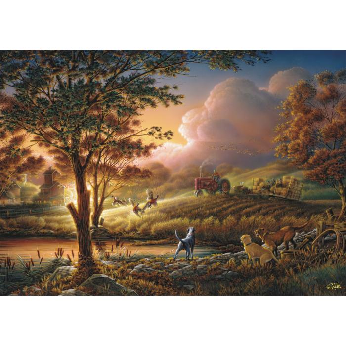 Puzzle Sunčano zlato nad zrelim poljima