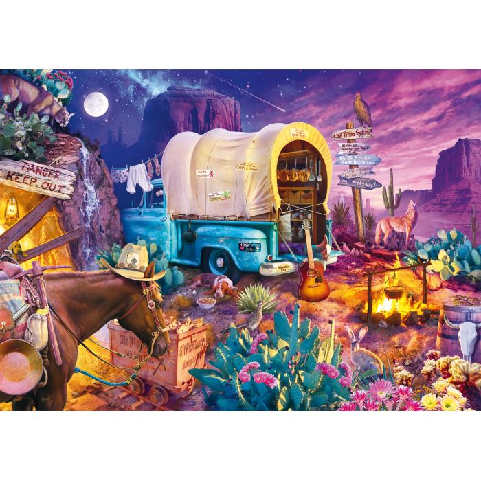 Puzzle Jeff Haynie - Kampiranje na Divljem zapadu