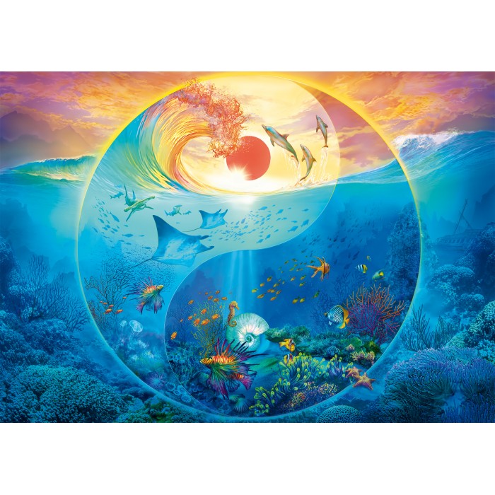 Puzzle Yin & Yang - U carstvu morskih stvorenja