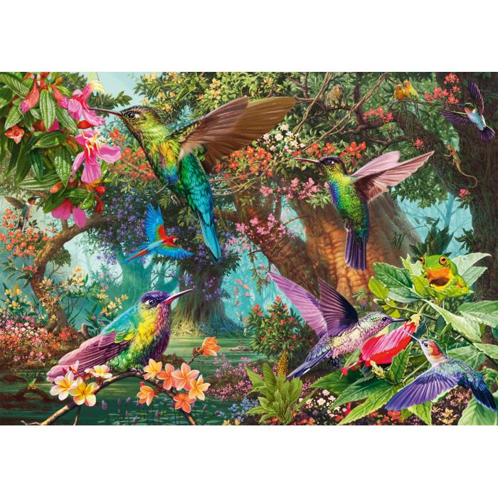 Puzzle Igra boja kolibrija