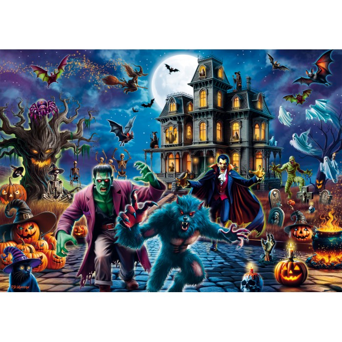 Puzzle Halloween noć