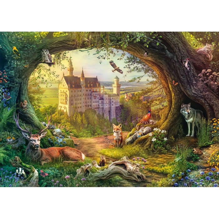 Puzzle Bajkoviti dvorac i čarolija šume