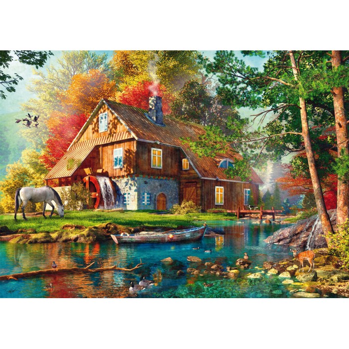 Puzzle Vodenica u jesen