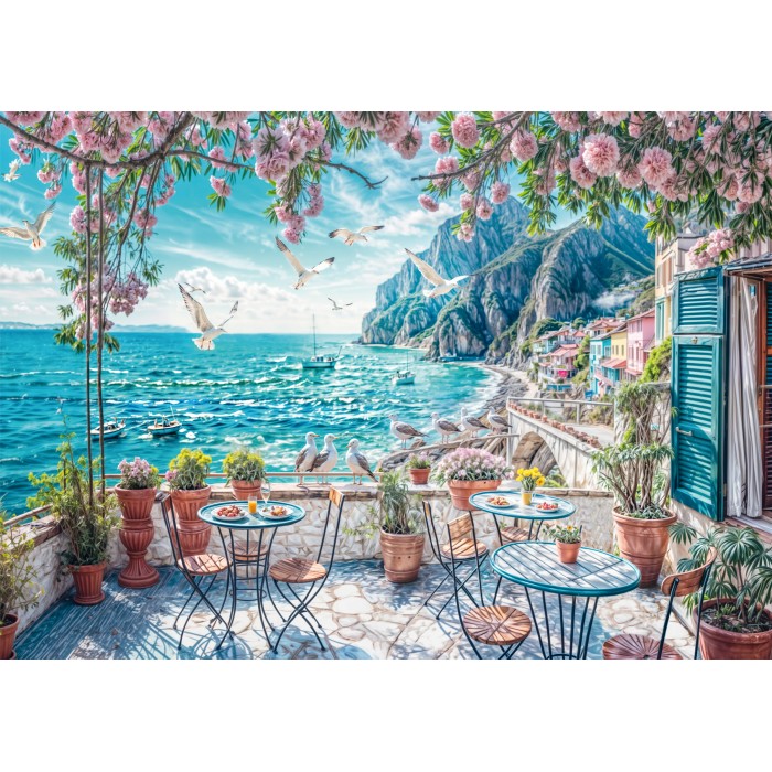 Puzzle Terasa na moru