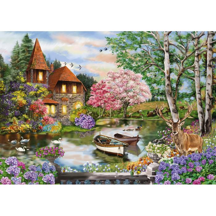 Puzzle Kuća na jezeru