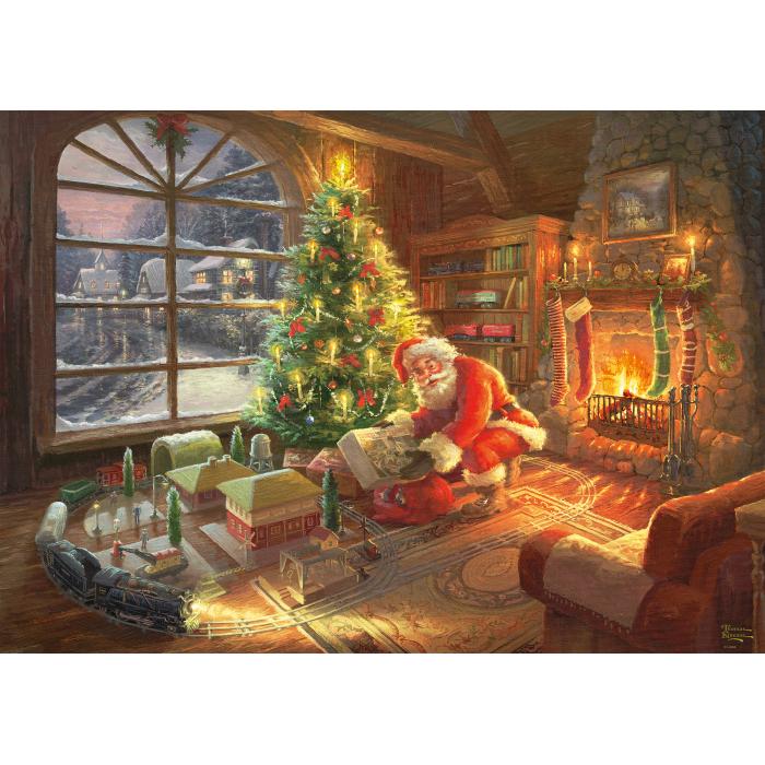 Puzzle Thomas Kinkade - Djed Mraz je stigao!