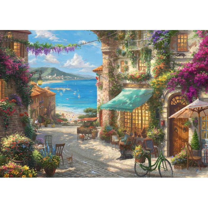 Puzzle Thomas Kinkade - Kafić na talijanskoj rivijeri