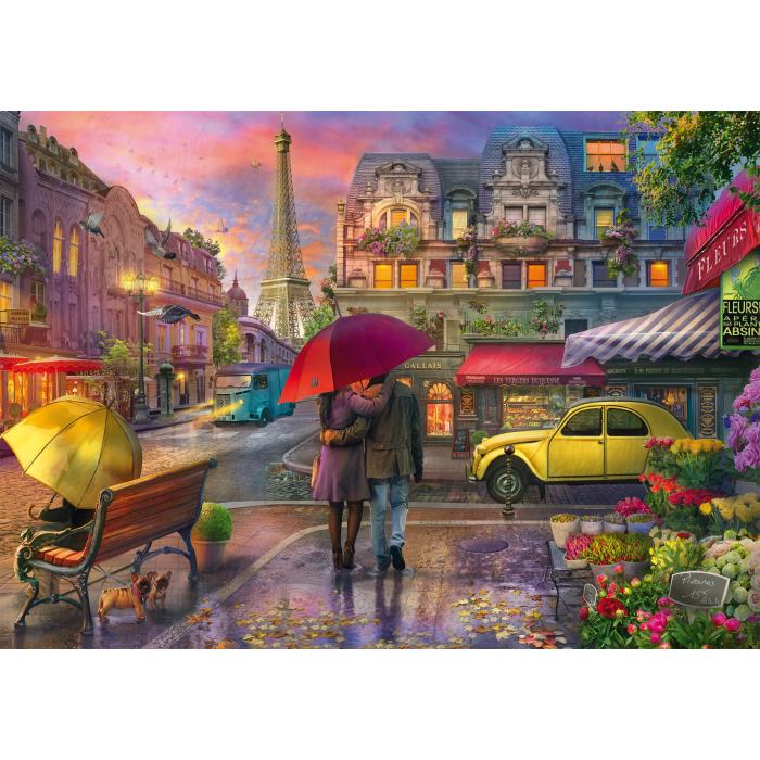 Puzzle Čarolija kiše u Parizu
