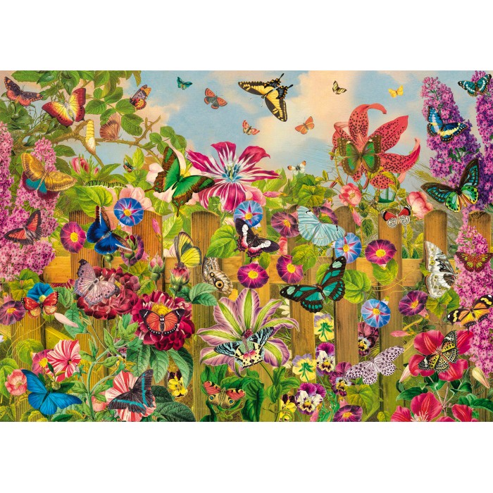 Puzzle Prekrasan vrt leptira