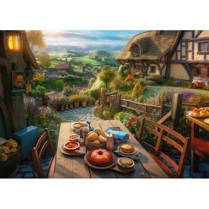 Puzzle Doručak s pogledom