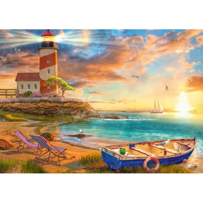 Puzzle Zalazak sunca u uvali svjetionika