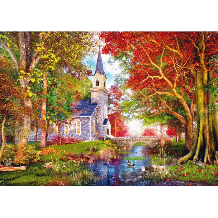 Puzzle Kapela u jesenjoj čaroliji