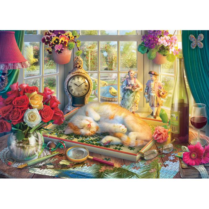 Vrijeme za puzzle s mačkom