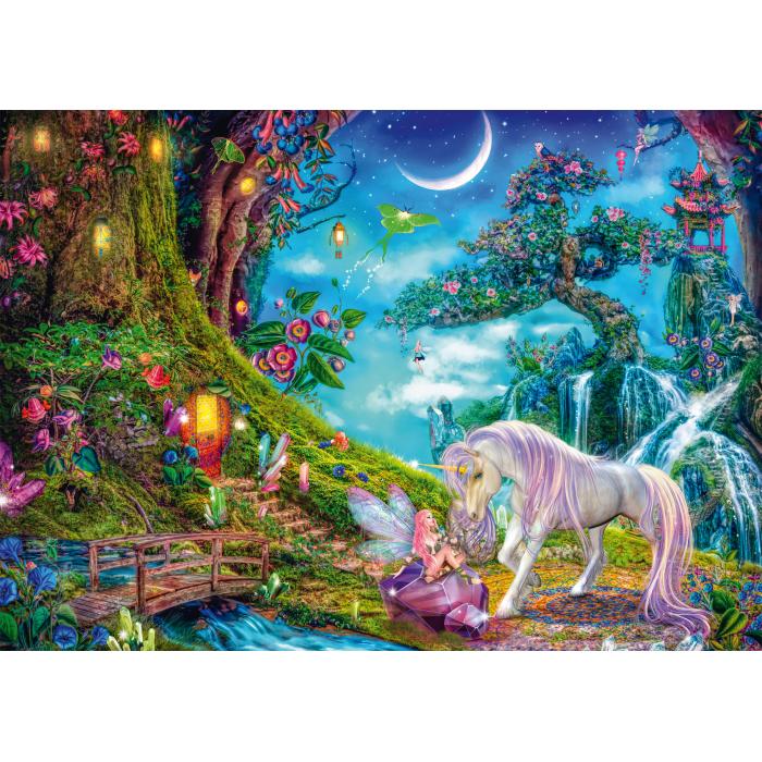 Puzzle Gdje jednorog i vila žele laku noć