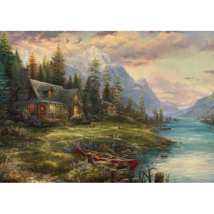 Puzzle Thomas Kinkade - Izlet na Dan očeva