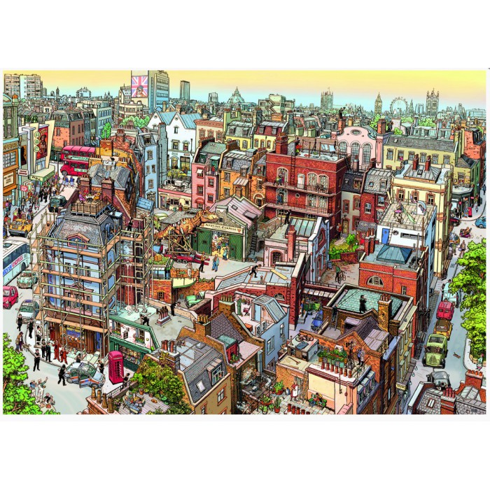 Puzzle Cartoon Triangular - Sherlock & Co