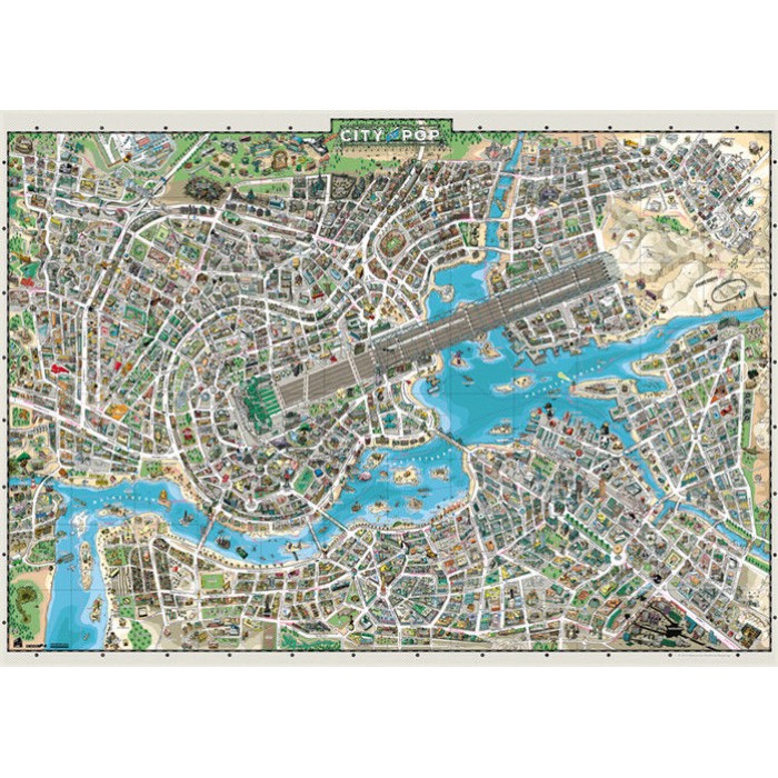 Puzzle Map Art - City of Pop